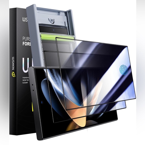 WSKEN - Samsung Galaxy S24 Ultra Privacy Screen Protector Tempered Glass 2-Pack - Picture 1 of 8